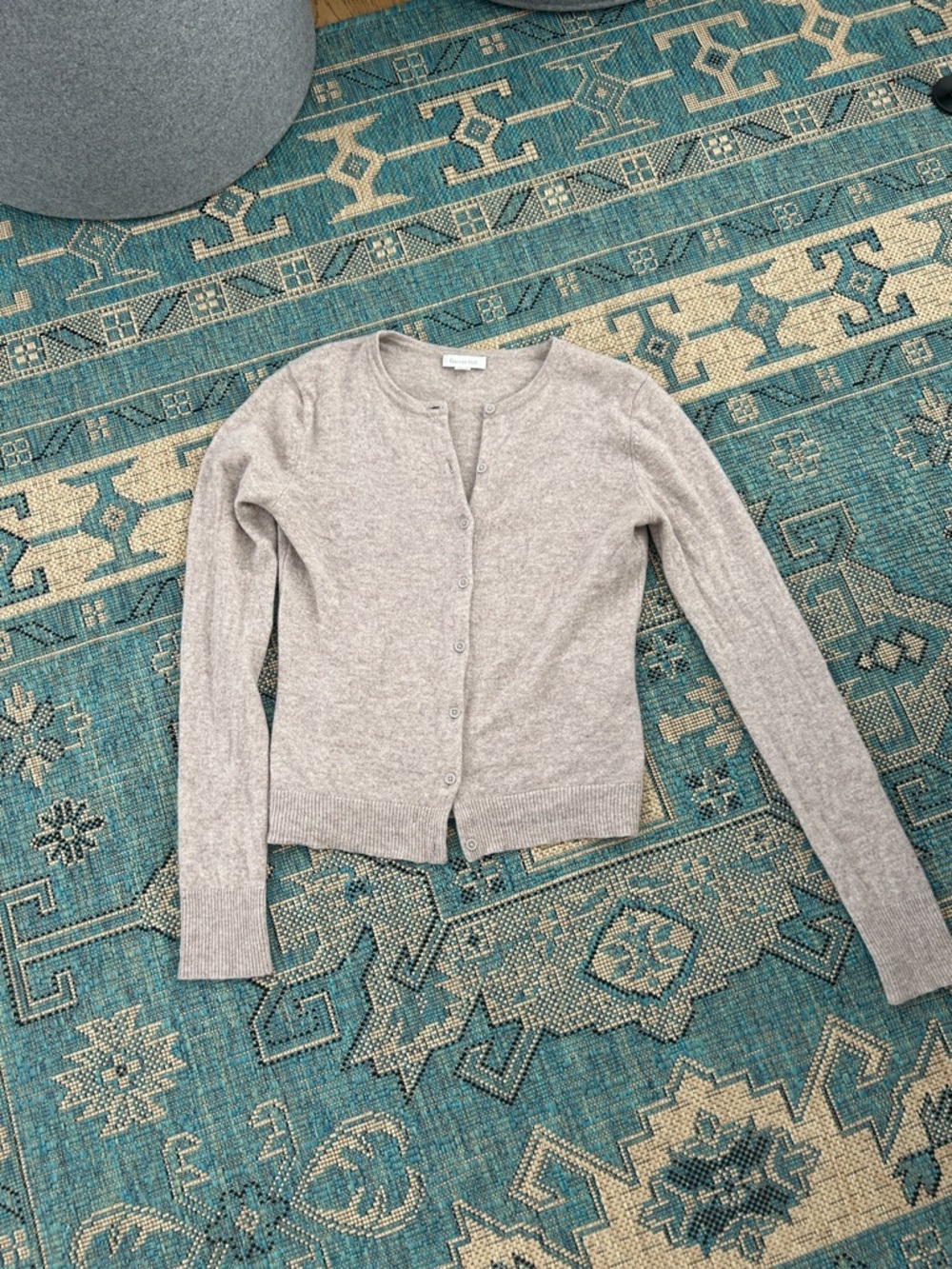 Garnet Hill cardigan heather Oatmeal size XS